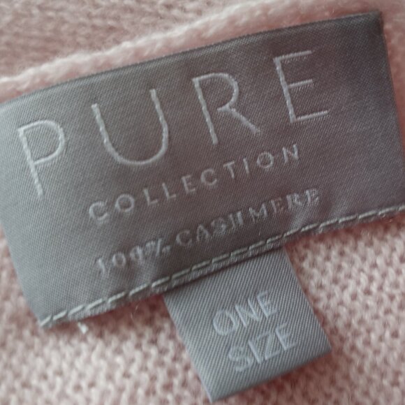 'PURE COLLECTION' Pastel Pink 100% Cashmere Capelet One Size NWOT - Picture 7 of 12